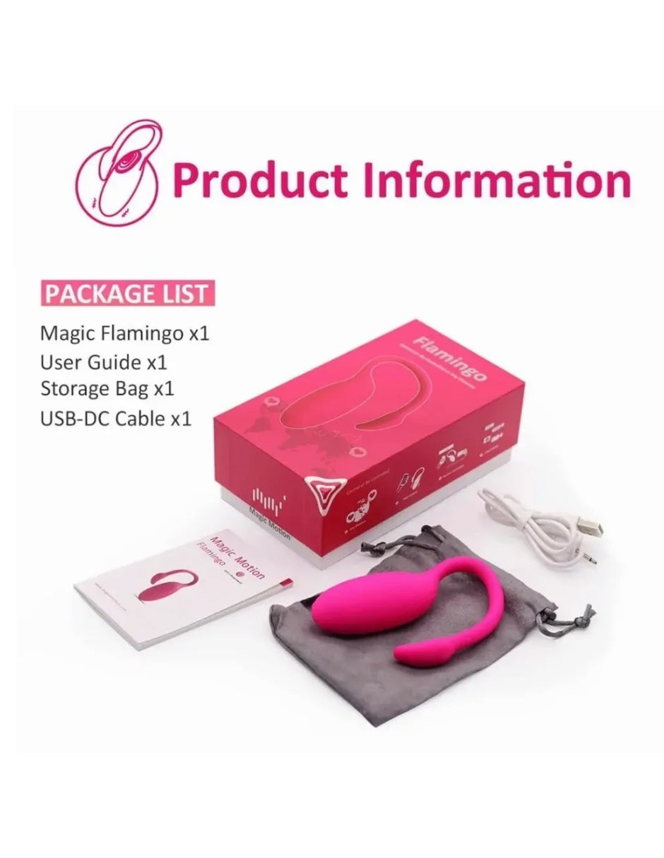 Flamingo Consolador Vibrador Inalámbrico Controlado Por App