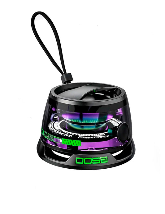 Altavoz Magnético Bluetooth 5.3 con Luz RGB Modelo G2 Estilo Futurista Negro