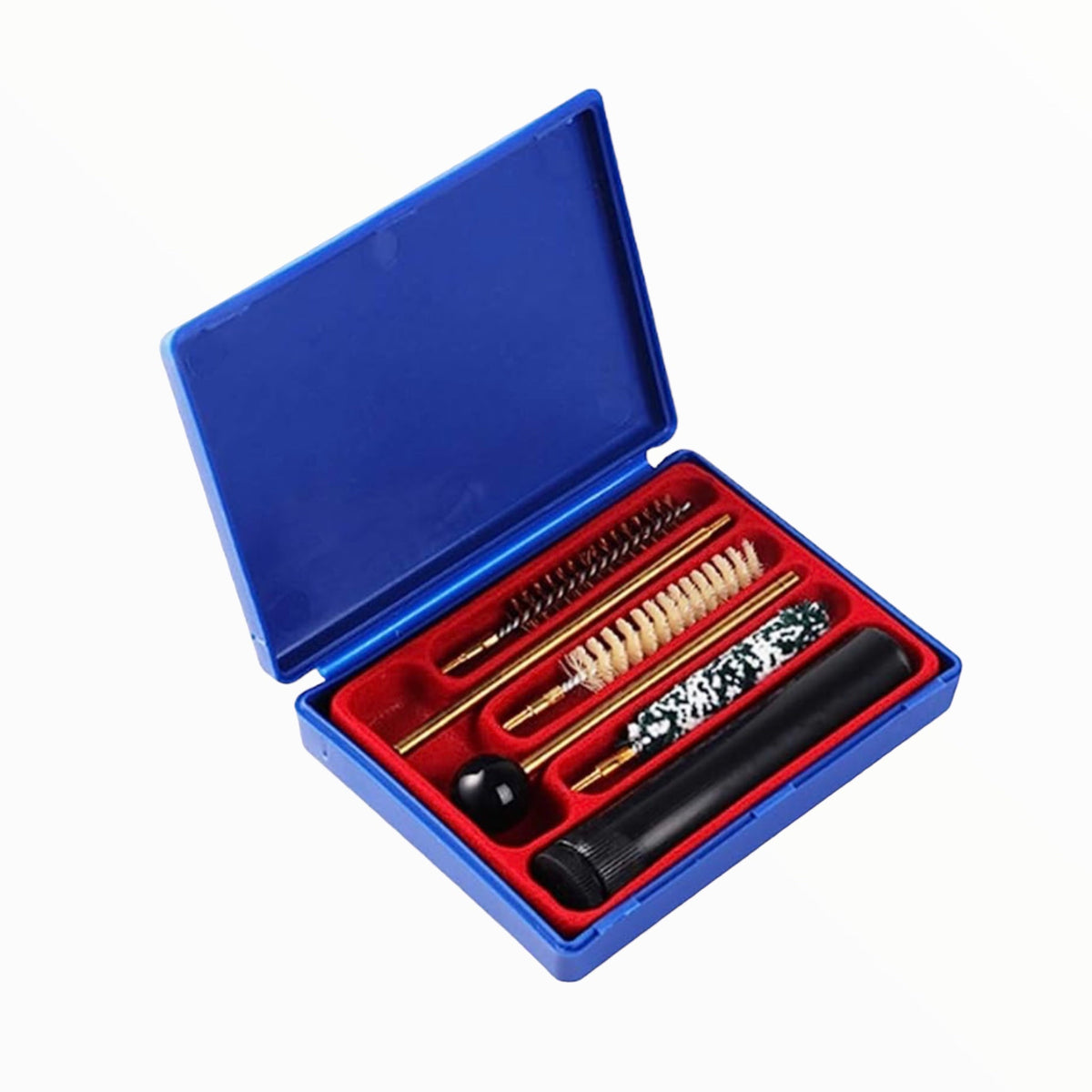 Kit de limpieza para revólver con baqueta de latón, 9 mm, .38 y .357