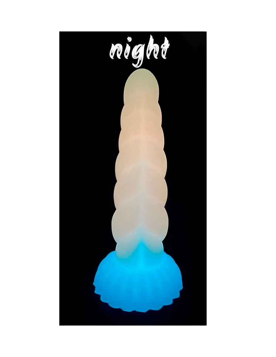 Luminoso Consolador Con Ventosa, Tapón Anal, Juguete Sexual