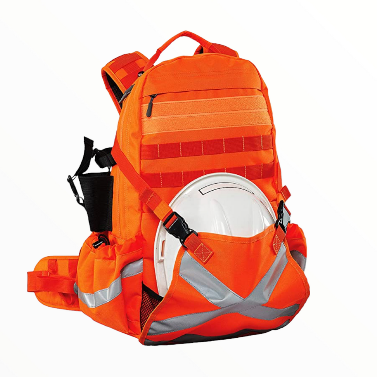 Mochila reflejante naranja de alta visibilidad para uso rudo GJ2073