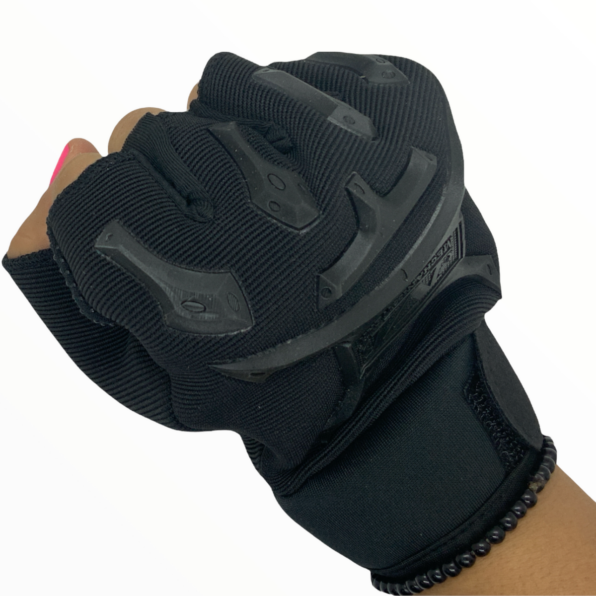 Guantes tácticos antiderrapantes de medio dedo con protección GJ7021