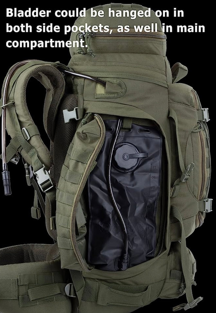 Mochila de marco interno de 70 litros con sistema MOLLE, modelo GJ741 - foto 4