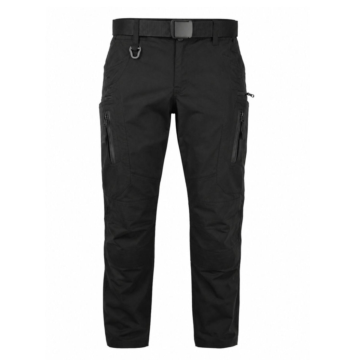 Pantalón táctico stretch con resorte lateral y bolsillos (G080K)