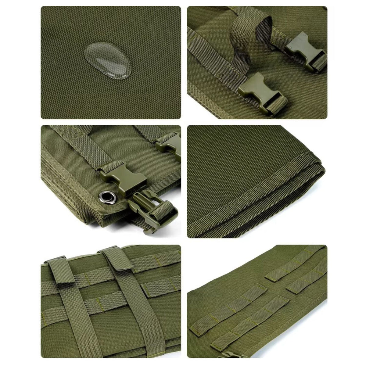 Tapete plegable impermeable de 200 × 75 cm para prácticas de tiro, con MOLLE - foto 6