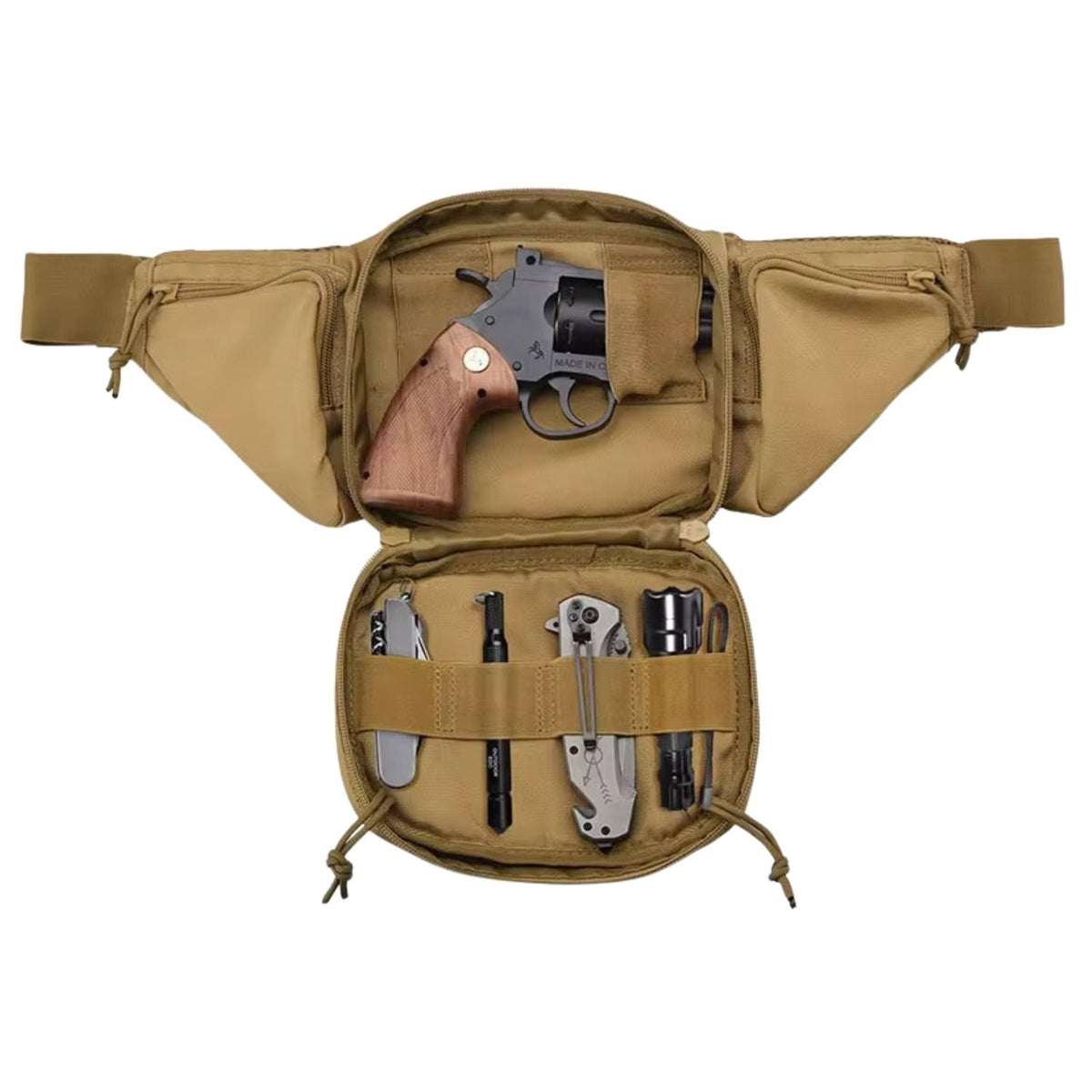 Riñonera táctica impermeable de 5.5 litros con cinco compartimentos - foto 6