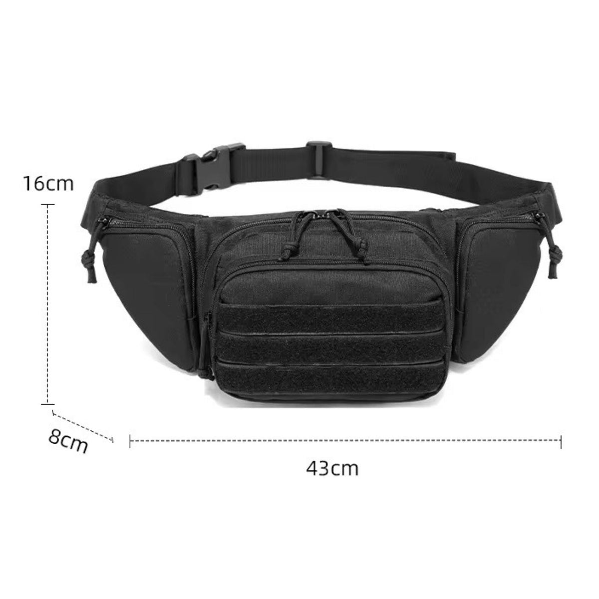 Riñonera táctica impermeable de 5.5 litros con cinco compartimentos - foto 3