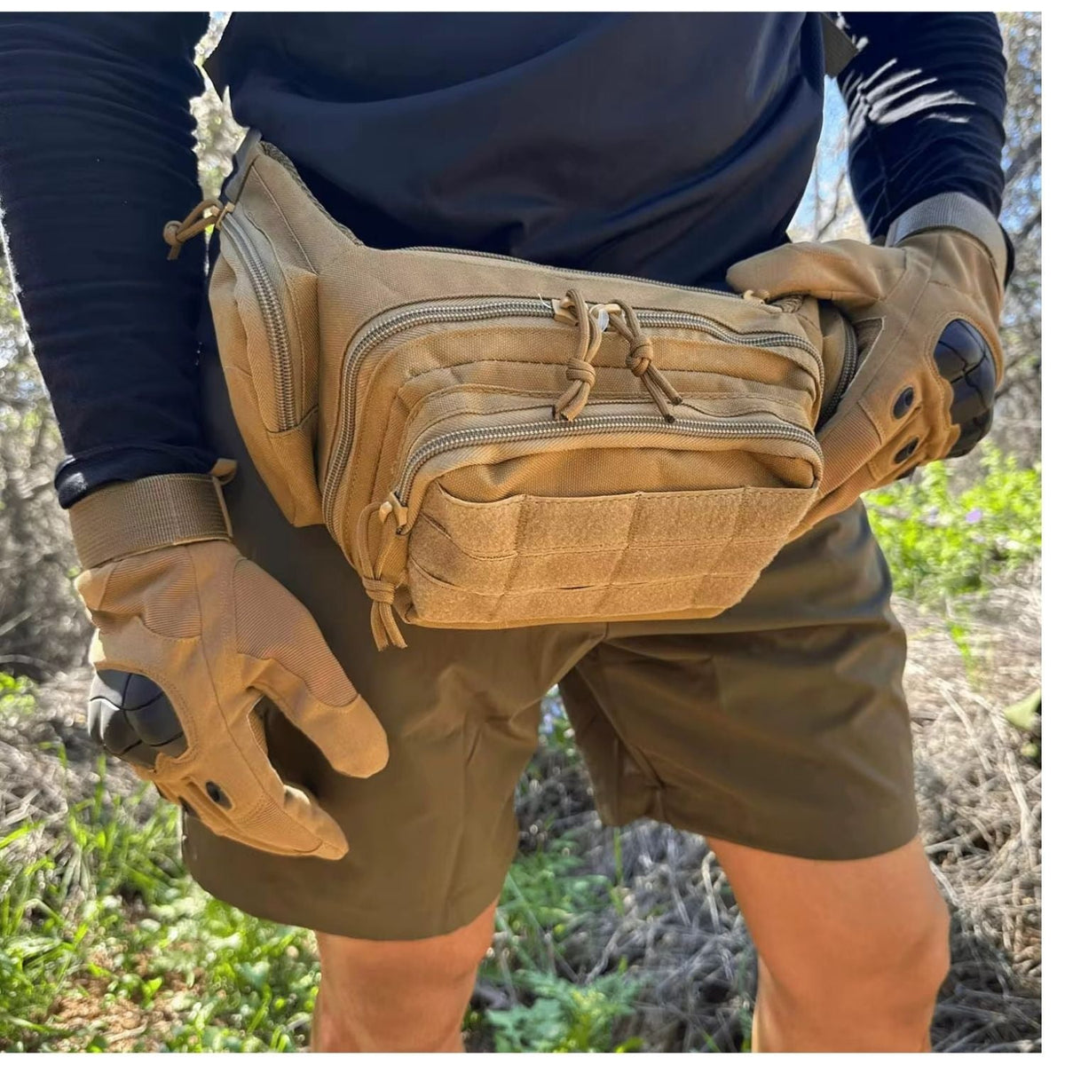 Riñonera táctica impermeable de 5.5 litros con cinco compartimentos - foto 8