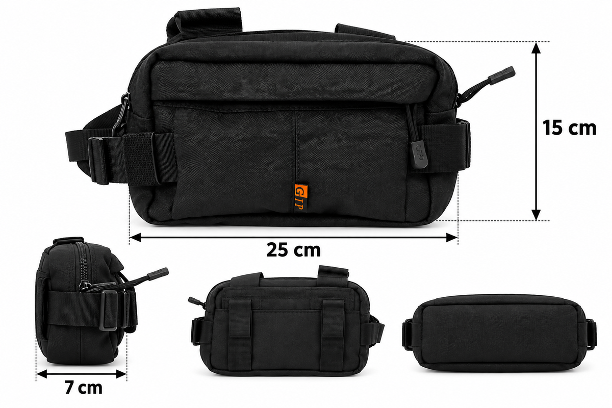 Cangurera táctica impermeable con múltiples bolsillos y correa ajustable (G3017) - foto 2