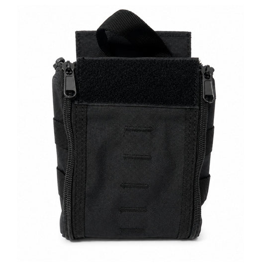 Bolsa bandolera MOLLE para botiquín con doble cierre y panel de velcro