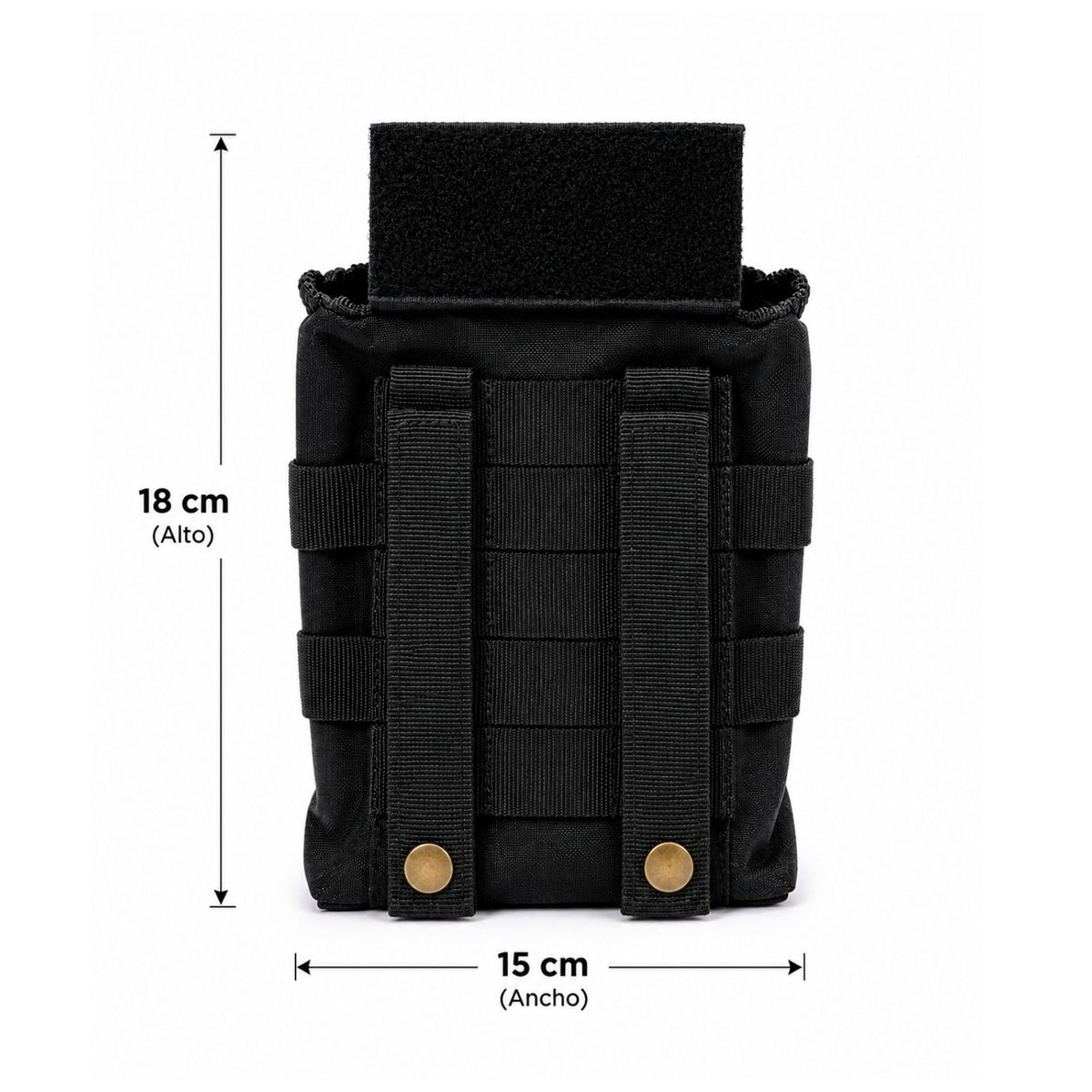 Bolsa bandolera MOLLE para botiquín con doble cierre y panel de velcro - foto 3
