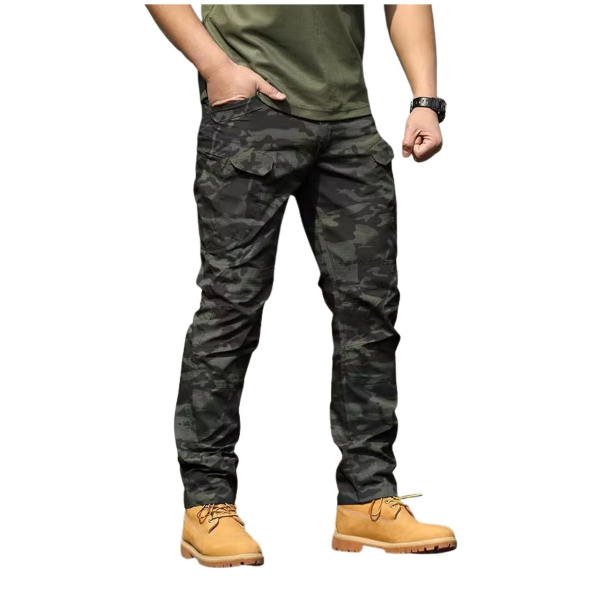 Pantalón táctico ripstop con múltiples bolsillos y refuerzo en rodillas GJKZ-1 - foto 2