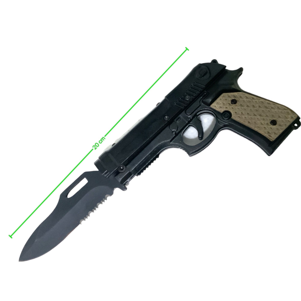 Navaja con diseño de pistola y funda, de colección - foto 3