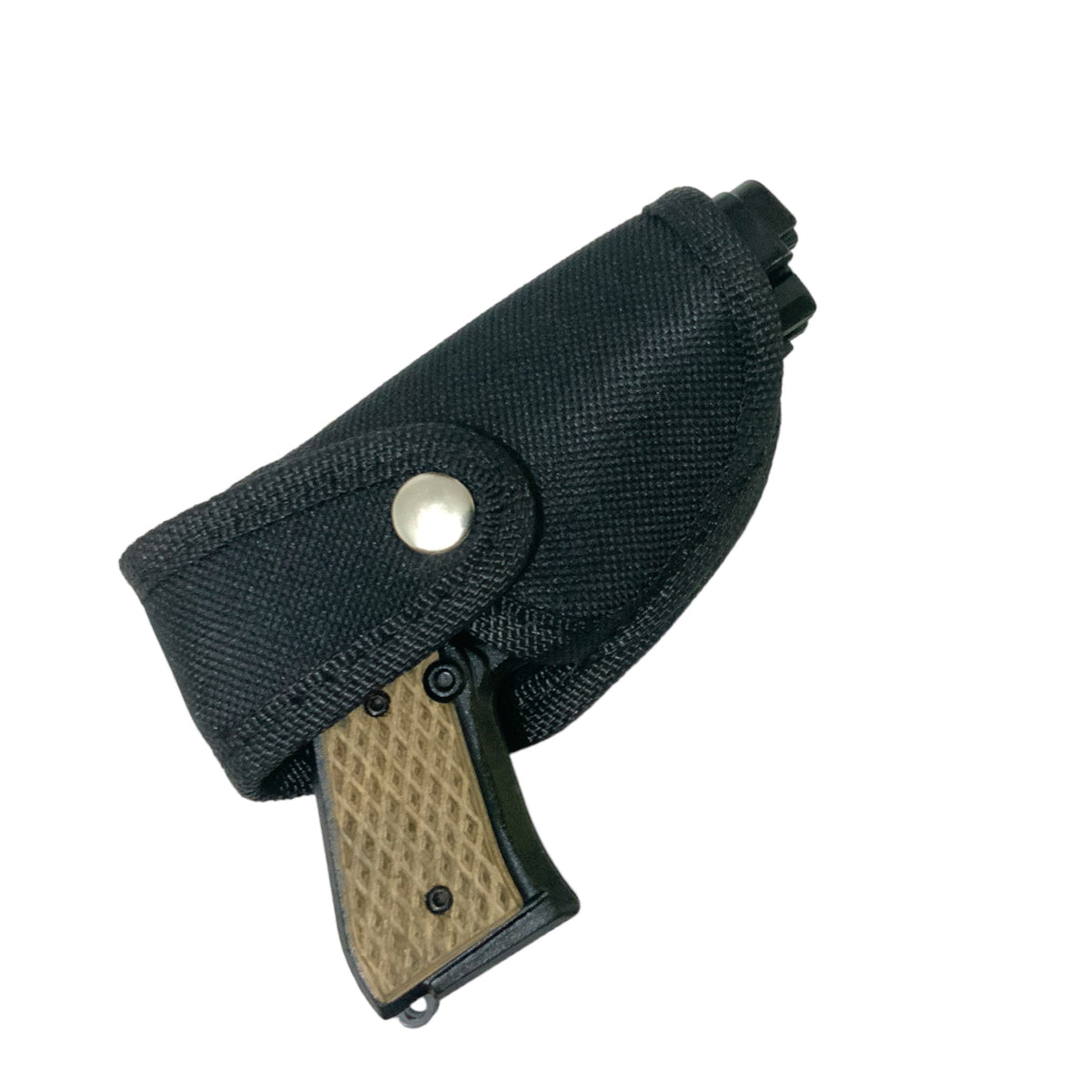Navaja con diseño de pistola y funda, de colección