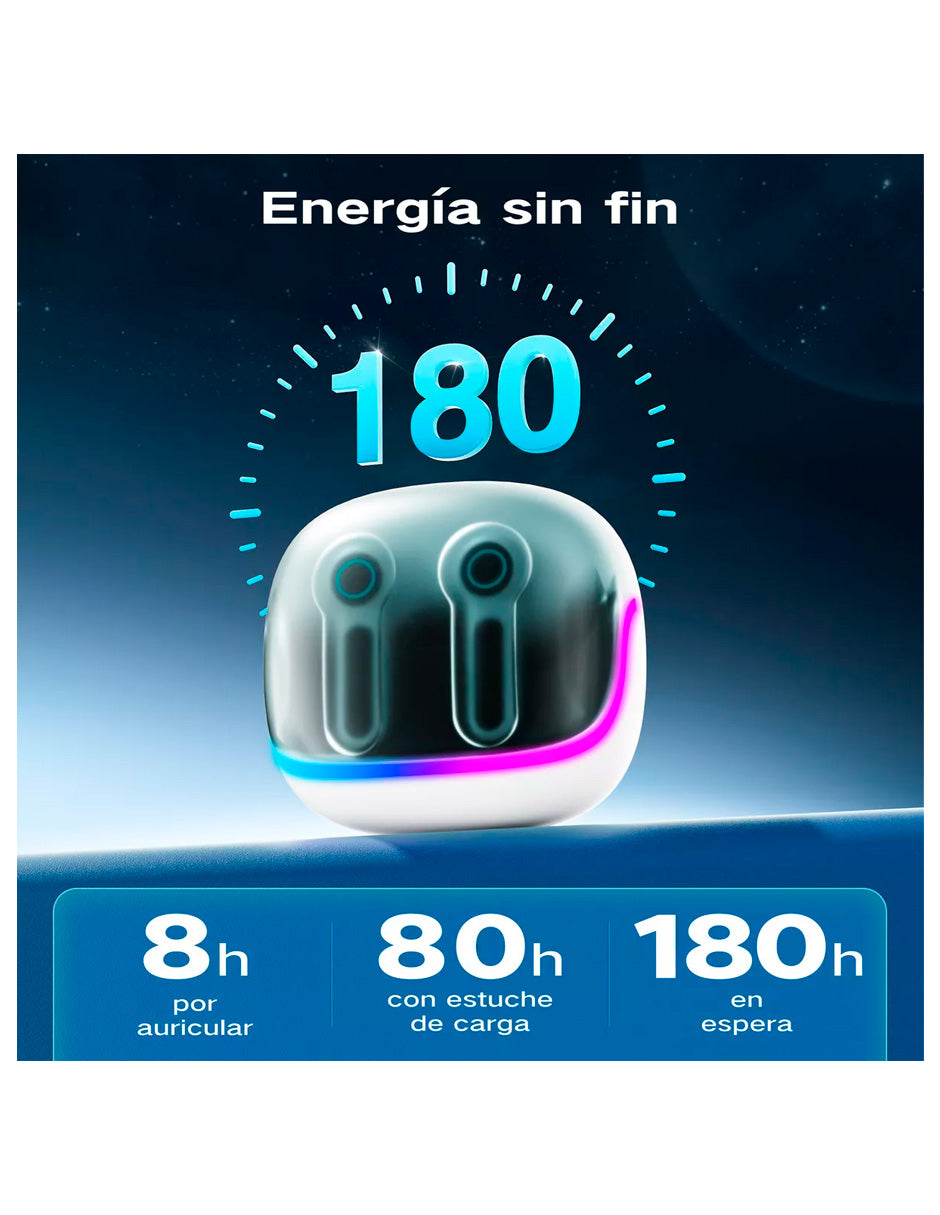 Audífonos Petuktia Box GT pro Inalámbricos  tipo Gamer RGB