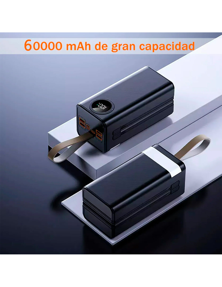 Power Bank Batería Portátil 60000mah 120w
