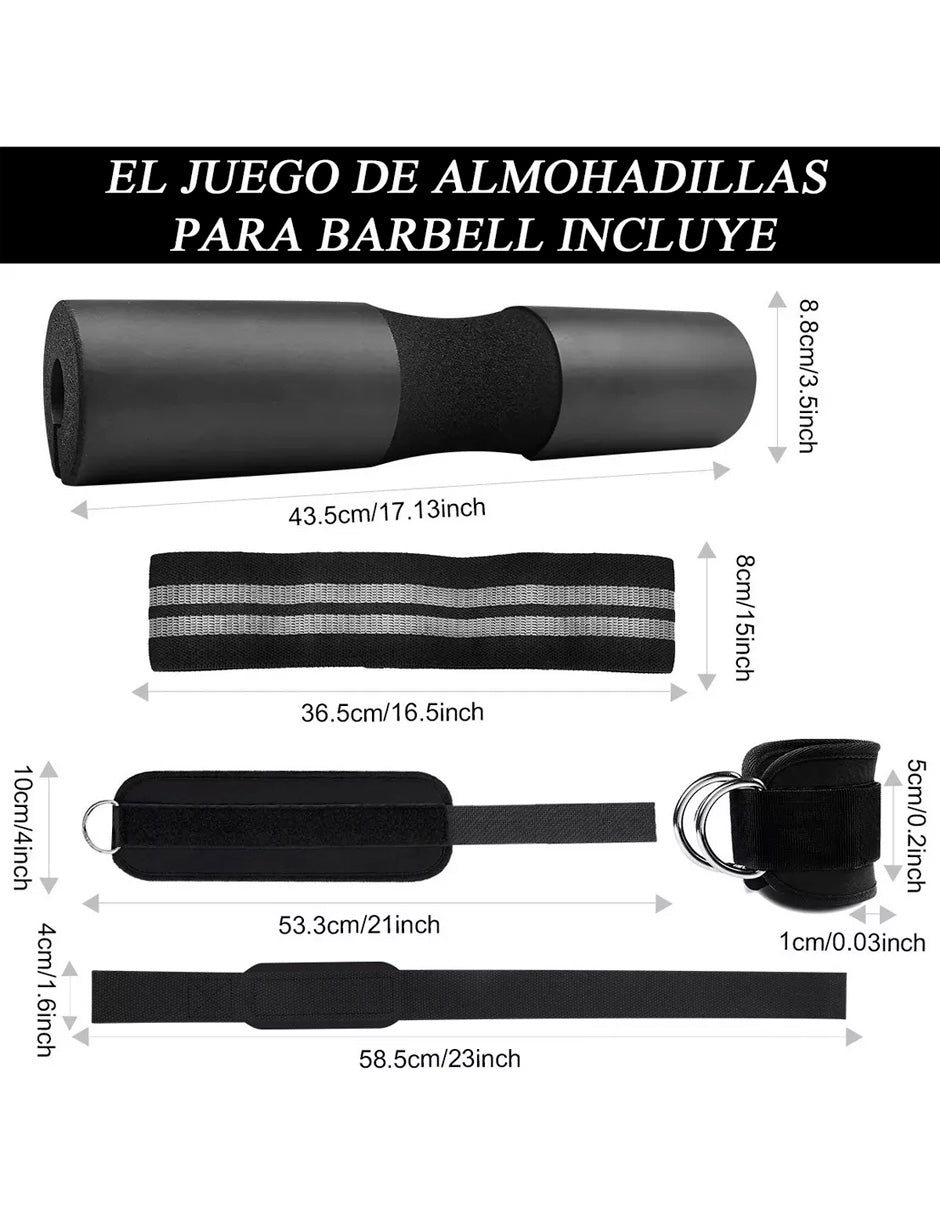 Kit Deportivo Petukita Box 4 En 1 Protectores para Gimnasio