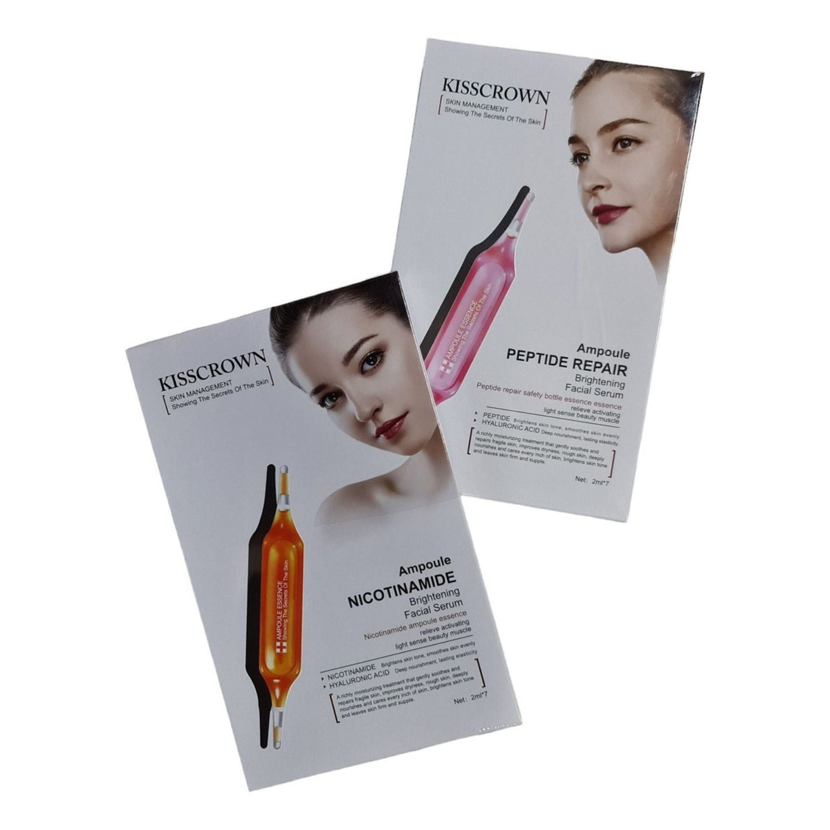 Set de 7 ampolletas de sérum facial: iluminador o nicotinamida
