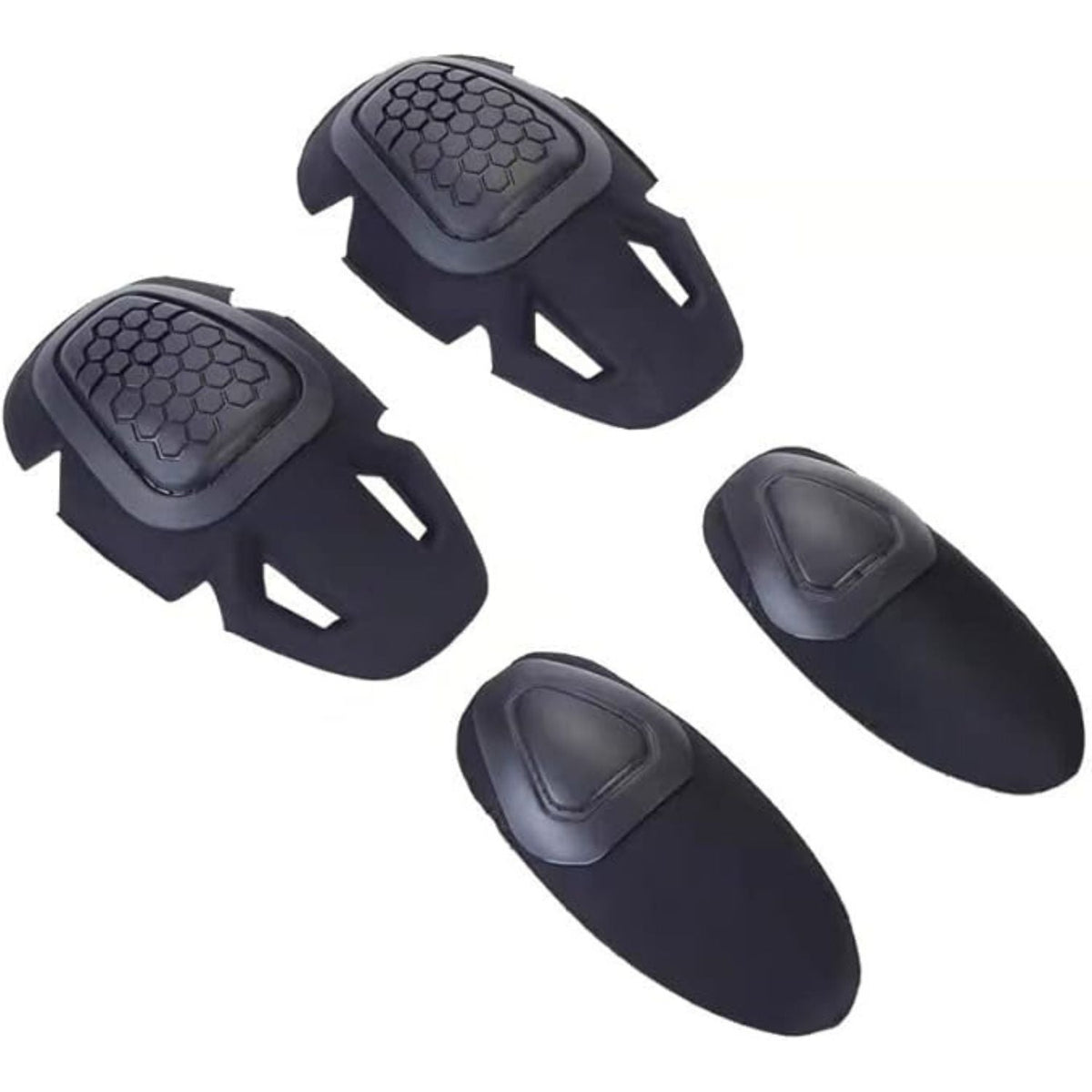 Almohadillas de rodilla y codo para uniforme de paintball, negras