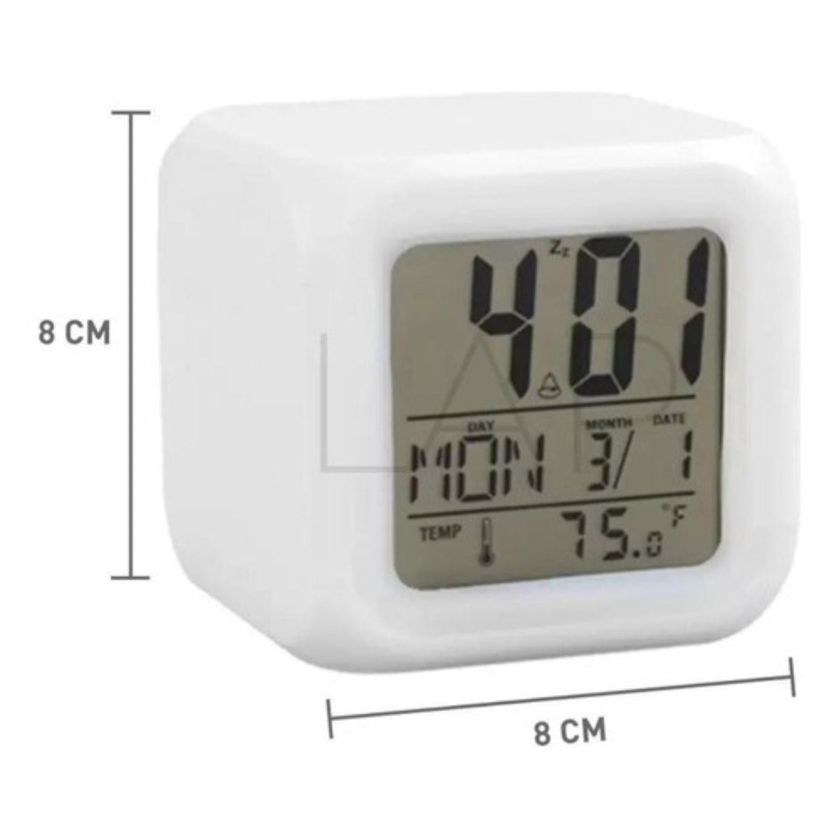 Reloj despertador digital en forma de cubo con luz HLNZ26 - foto 3