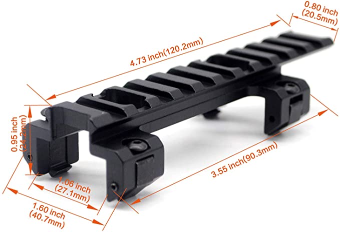 Riel adaptador para arma, estilos PJ319 y Y8-PL2 - foto 2