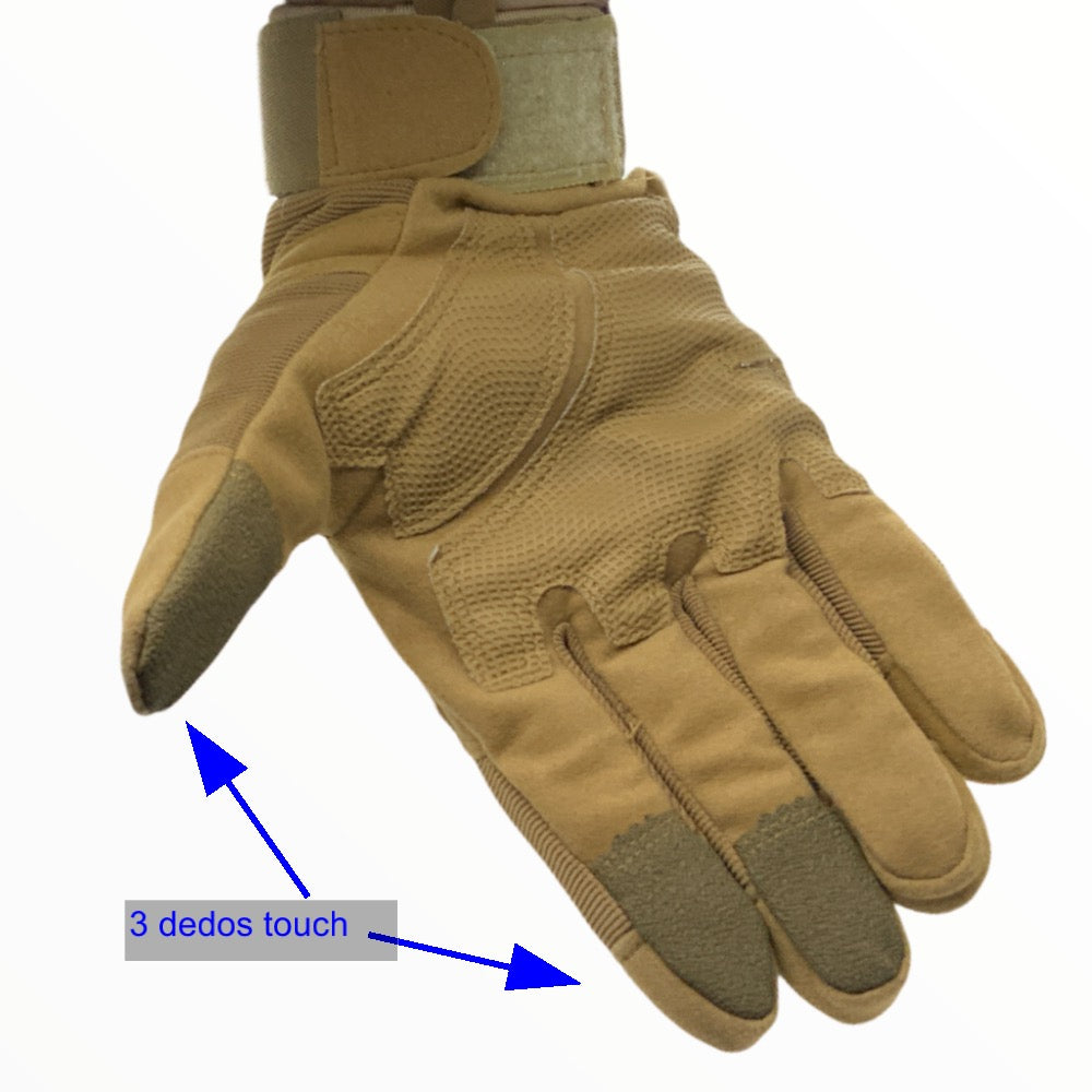Guantes tácticos de dedos completos con nudillos reforzados y touch - foto 2