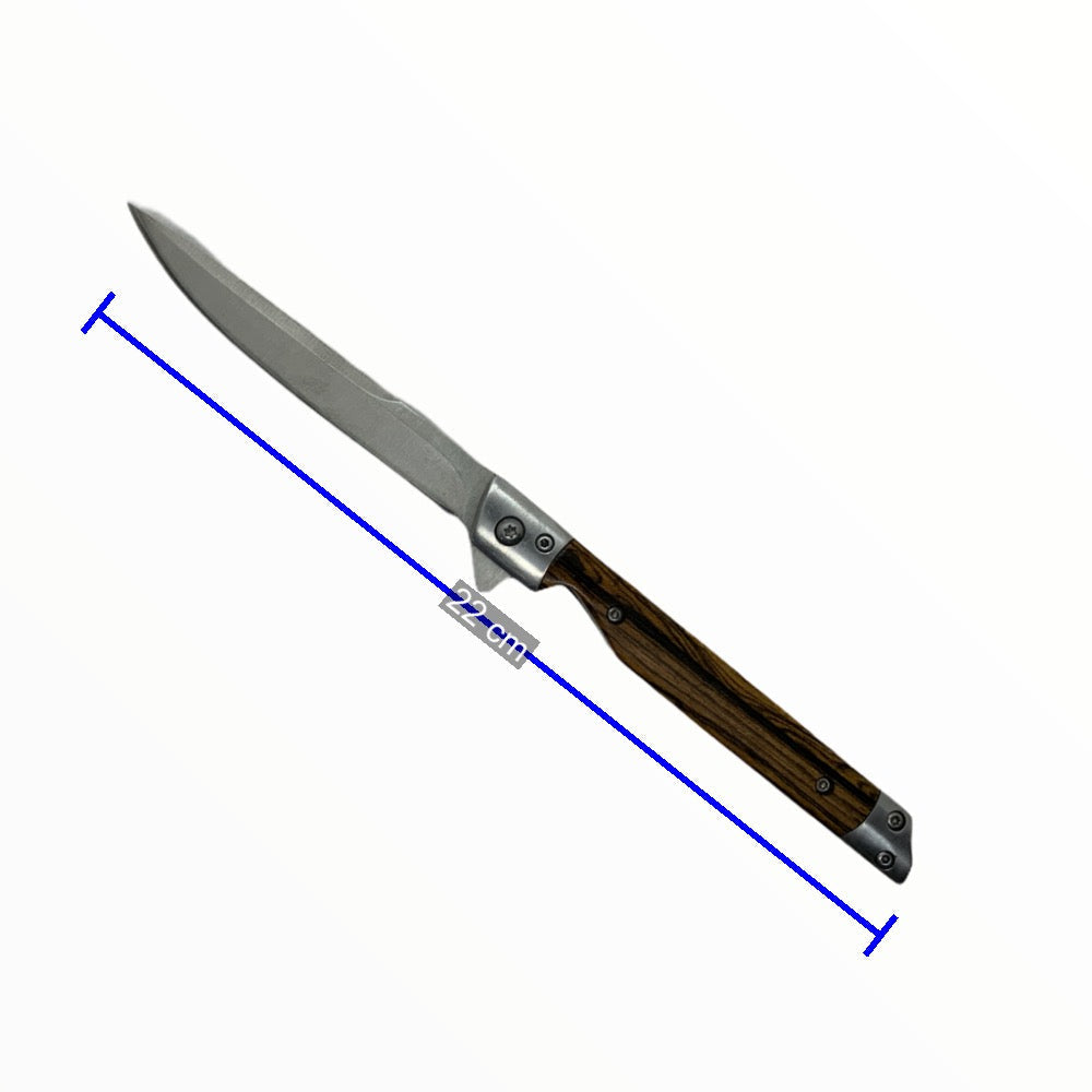 Cuchillo plegable pequeño y delgado de bolsillo, acabado tipo piel F2018 - foto 4