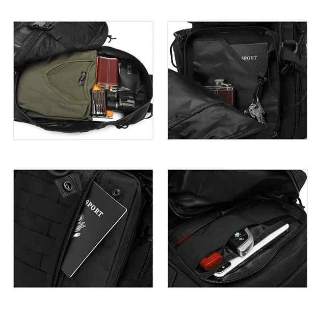 Mochila cruzada de 32 litros con Molle, porta vaso y porta parches JYB-077 - foto 4