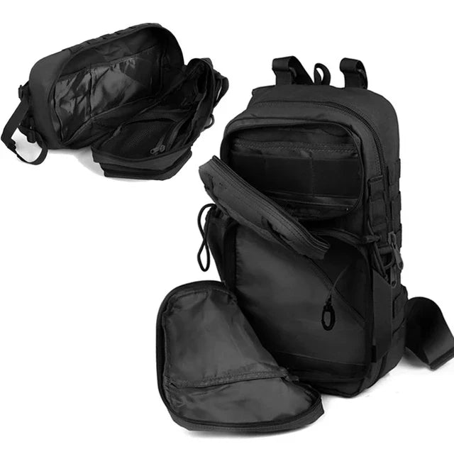Mochila cruzada de 32 litros con Molle, porta vaso y porta parches JYB-077 - foto 7