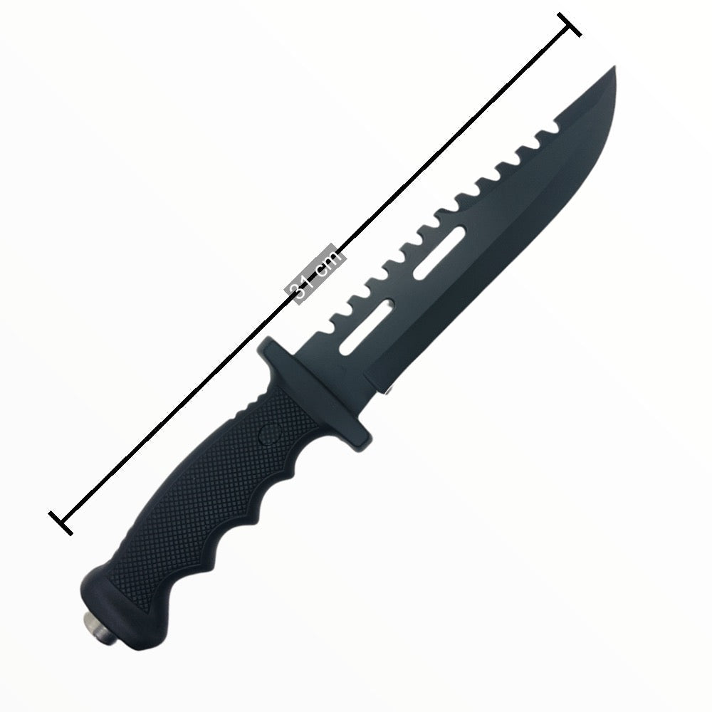Cuchillo largo 2 en 1 con puñal y funda J2030 - foto 3