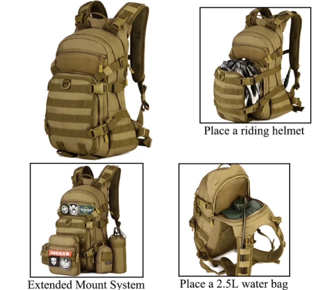 Mochila táctica de 30 litros impermeable de materiales premium GJ907 - foto 3