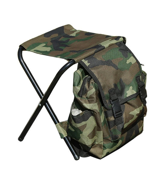 Mochila con silla plegable integrada para camping, modelo 212-2