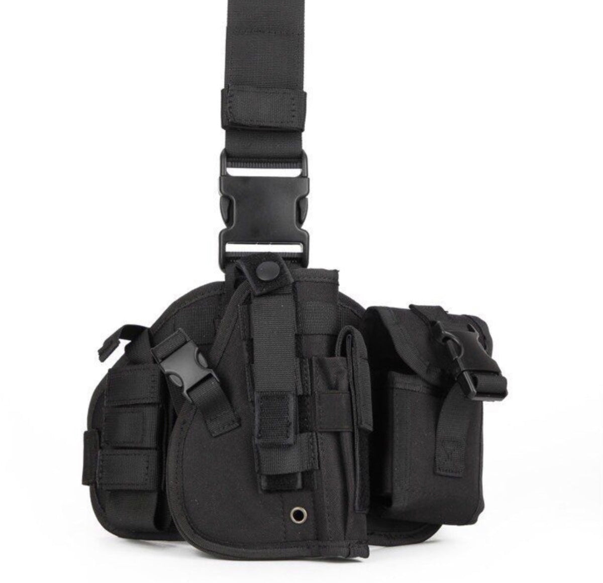 Piernera con funda de arma y bolsillos tácticos desmontables BB-4