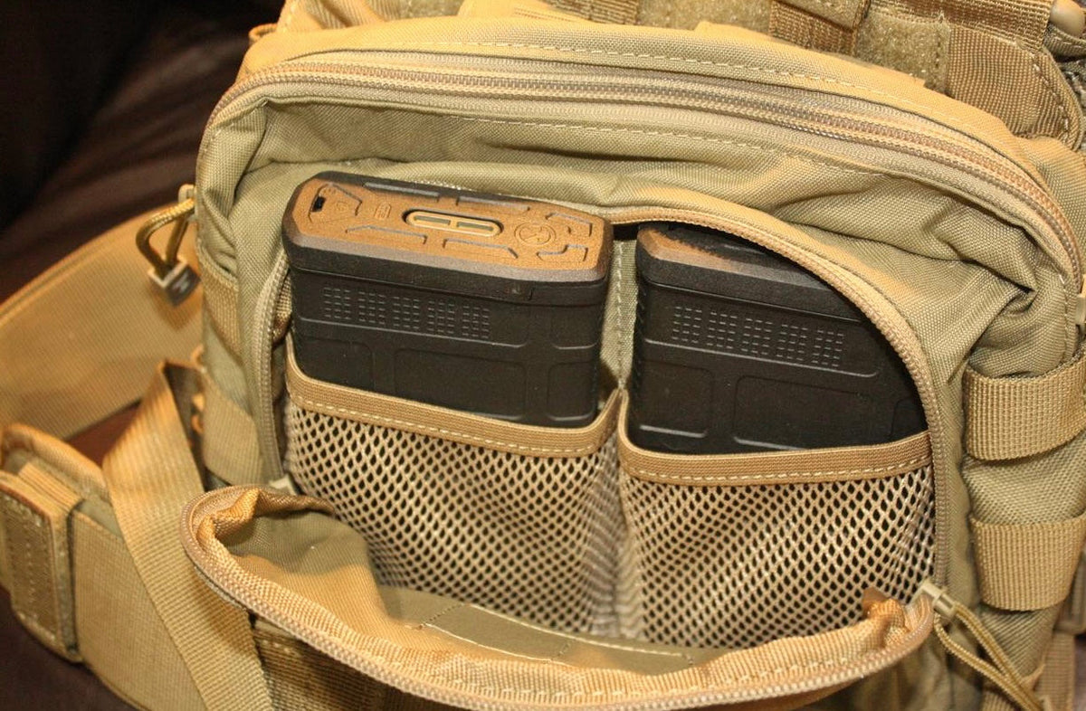 Mochila cangurera 2 en 1 con porta cargadores y accesorios GJ1971 - foto 2