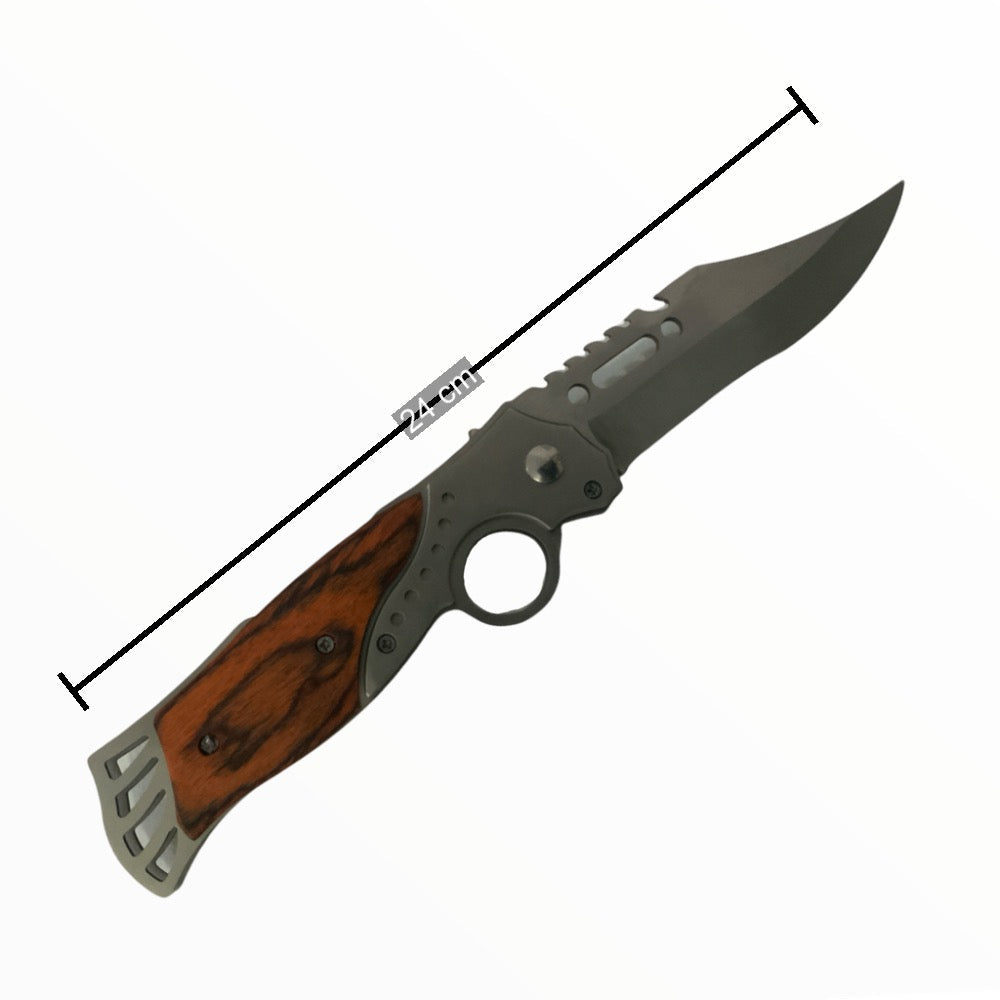 Navaja plegable de doble filo con seguro, modelo F033 - foto 2
