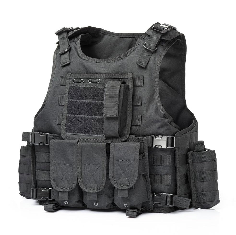 Chaleco táctico con sistema MOLLE, modelo PJ345