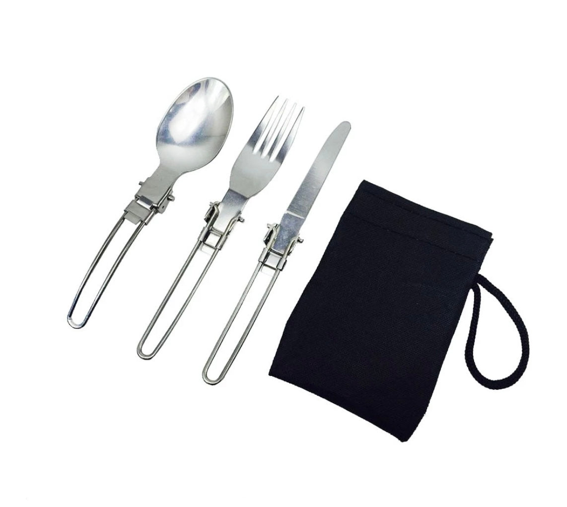 Set de cubiertos plegables para camping F08 - foto 3