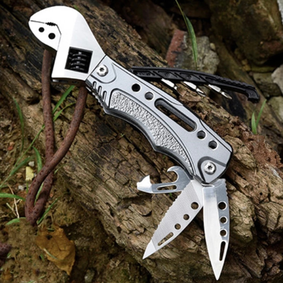 Multiherramienta plegable con mini llave perico F55