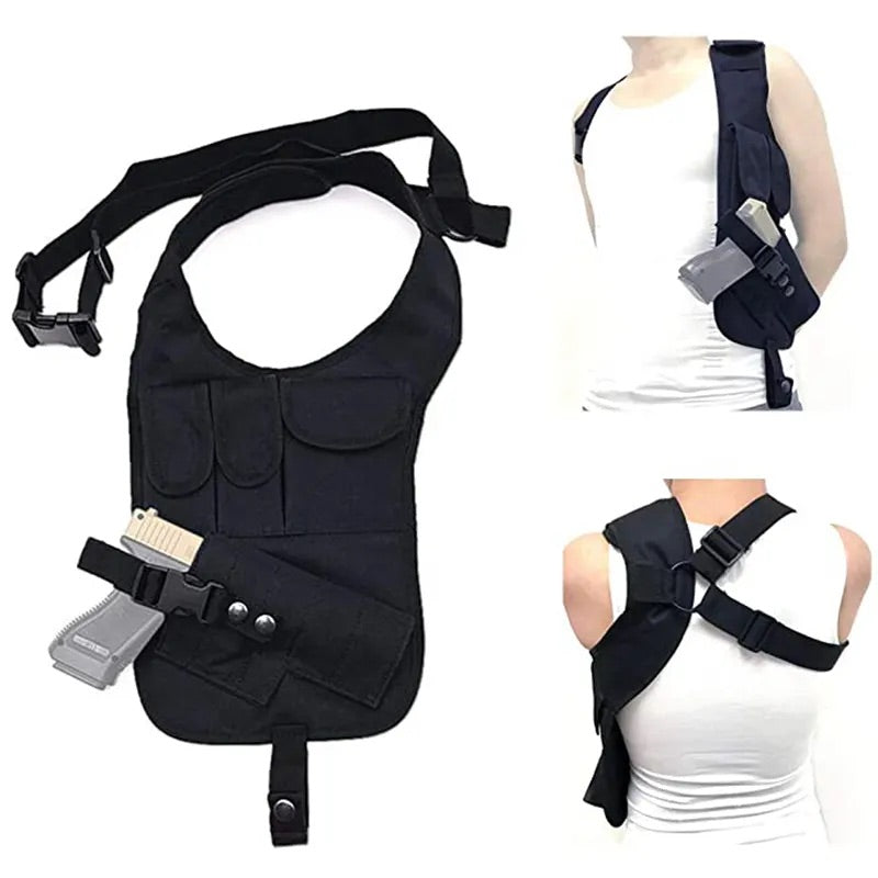 Funda oculta de hombro para pistola, modelo 212-200 en negro