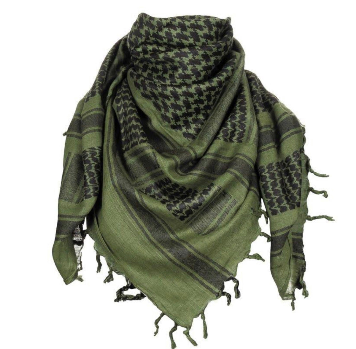 Pañuelo shemagh de algodón para sol y viento, 110 x 110 cm TT085