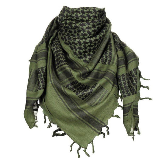 Pañuelo shemagh de algodón para sol y viento, 110 x 110 cm TT085