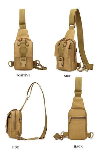 Bolsa táctica con correa para celular y tarjetero WZ628 - foto 4