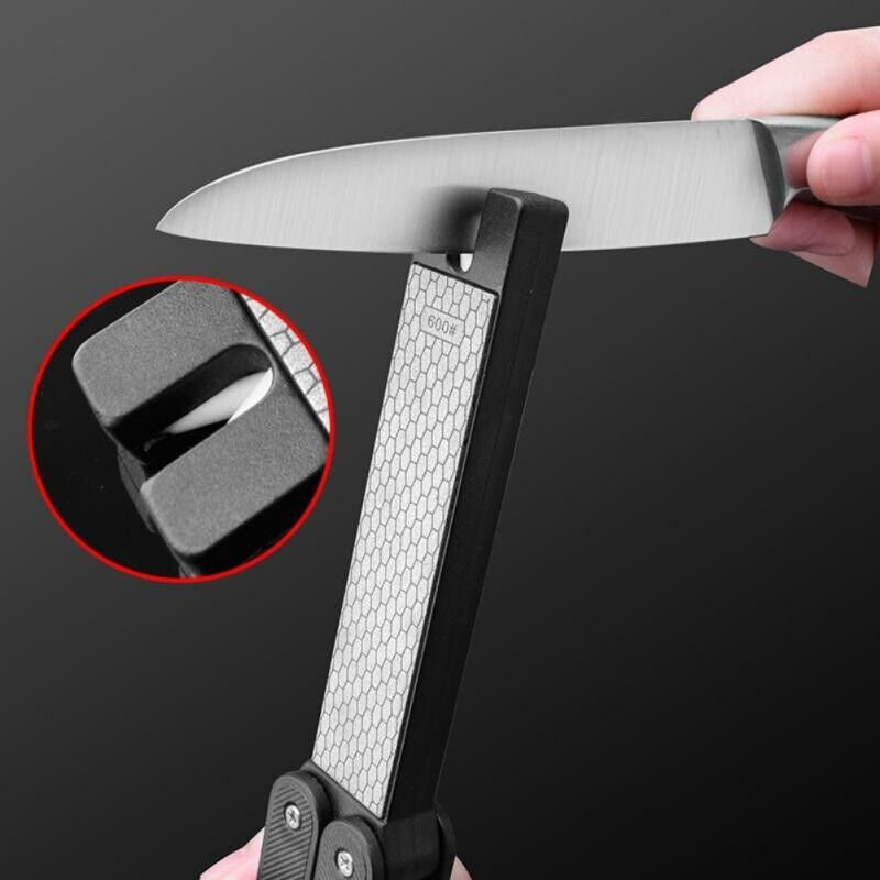 Afilador de doble cara para cuchillos y navajas plegables, A20-37