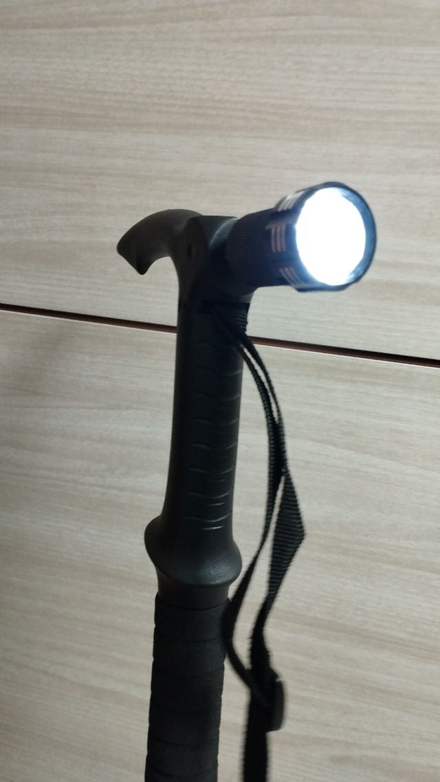Bastón de trekking plegable y ligero, con opción de brújula y lámpara - foto 4