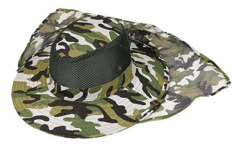 Sombrero de pesca de ala ancha y transpirable, en camuflaje - foto 6