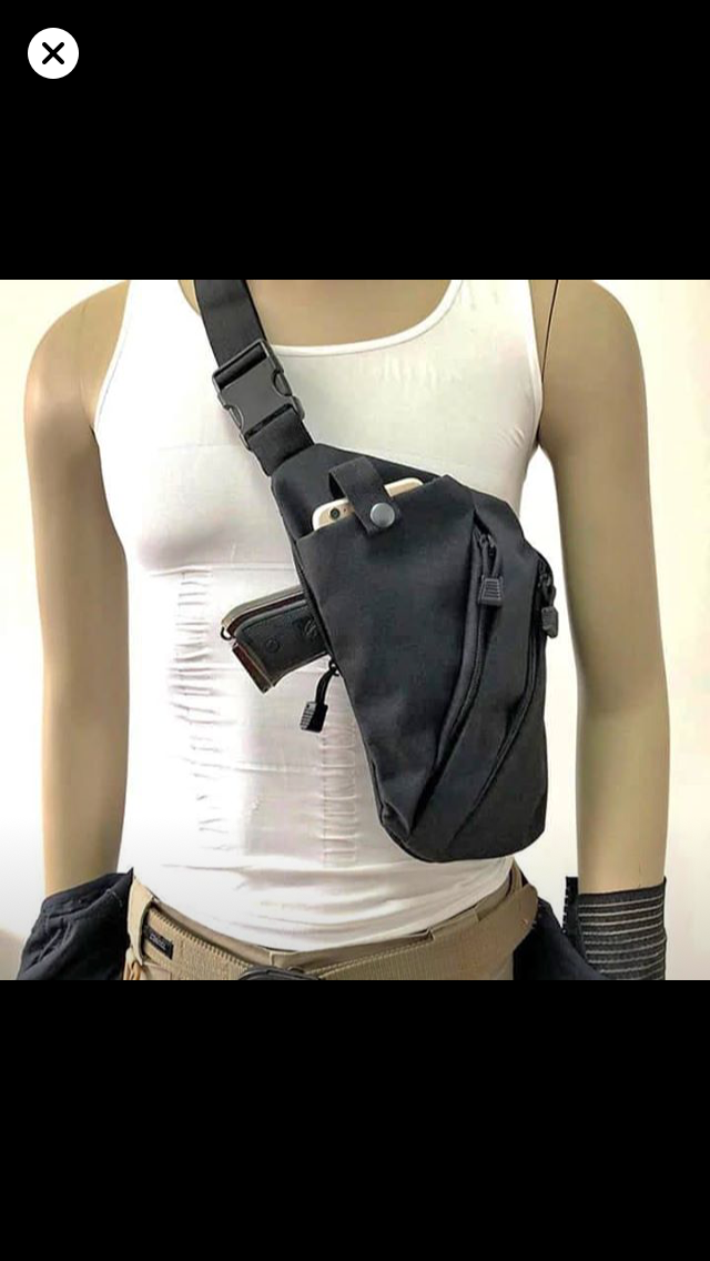 Mochila pushpack delgada de nylon 800D, cruzada y discreta (YB1295) - foto 7
