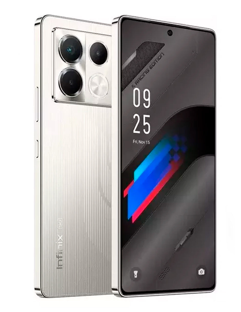 Smartphone Infinix Note 40 con 8 GB de RAM, 256 GB de almacenamiento Interno PLata