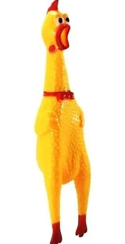 Pollo chillón de juguete de 16 cm que suena al apretarlo J10 - foto 3