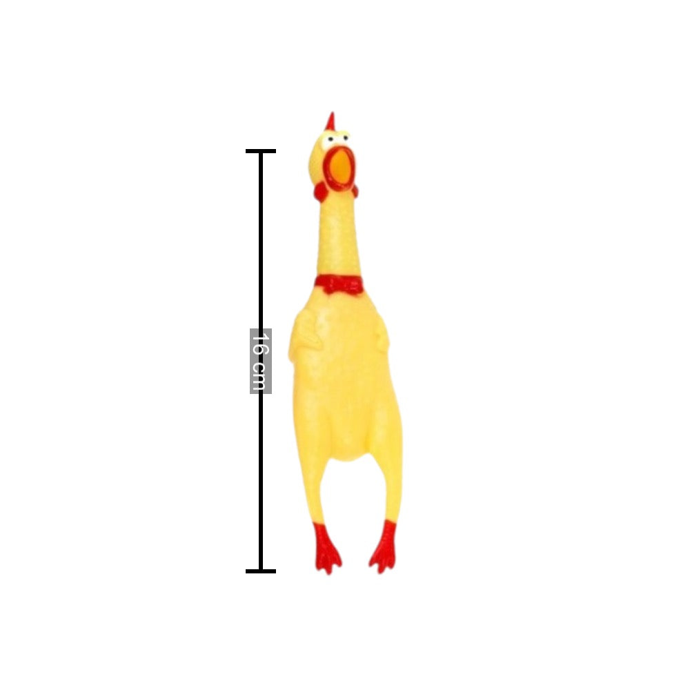 Pollo chillón de juguete de 16 cm que suena al apretarlo J10 - foto 2