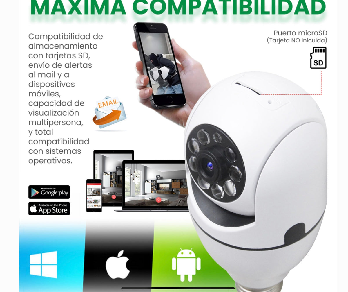 Cámara WiFi de vigilancia con visión infrarroja que se conecta a la toma, JK-35 - foto 3